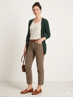 Carve Designs Corduroy Crop Pants Brown Women's Size 12